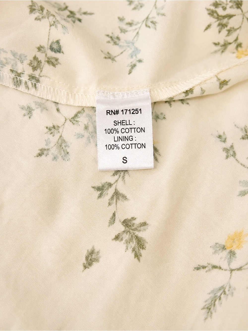 Caroline Constas Floral Boho Maxi Dress Ivory Yellow Cottagecore Smocked Bodice - Picture 13 of 15